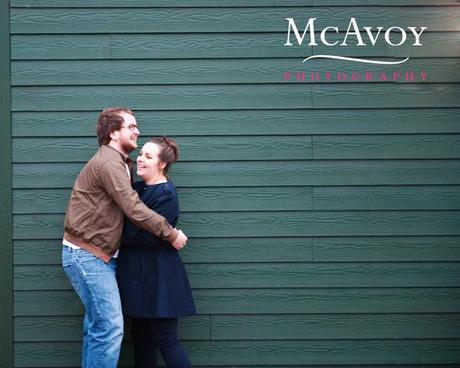 A romantic twilight engagement shoot with Erin and Mark