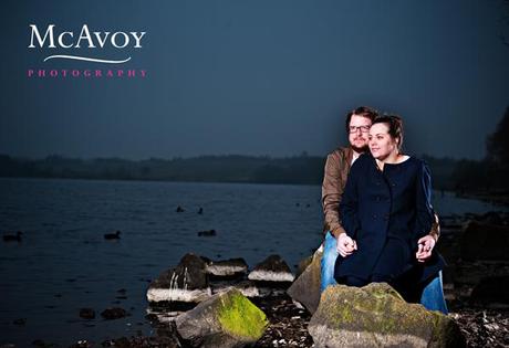 A romantic twilight engagement shoot with Erin and Mark