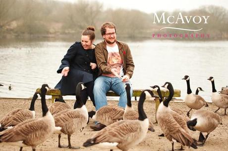 A romantic twilight engagement shoot with Erin and Mark