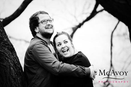 A romantic twilight engagement shoot with Erin and Mark