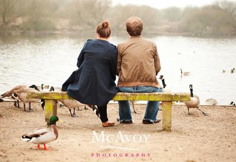 A romantic twilight engagement shoot with Erin and Mark