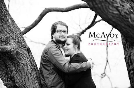 A romantic twilight engagement shoot with Erin and Mark