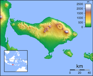 Location map for Bali. Created with GMT from S...