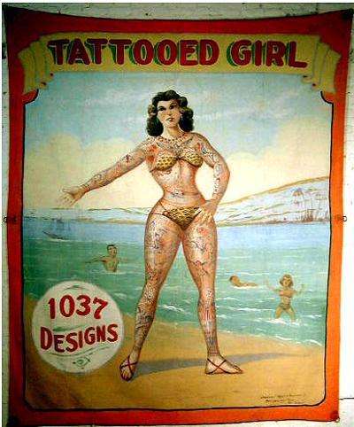 Tattooed Girl The Tattoo Circus