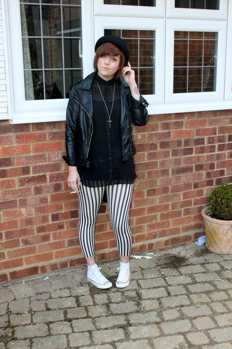 What Scarlett Wore - stripped leggings