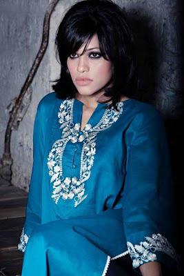 New Trend Poetry Painted Dresses Summer Collection 2012 by Ayesha Khurram