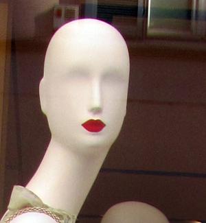 Bald mannequin