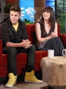 Justin Bieber and Carly Rae Jepsen on Ellen