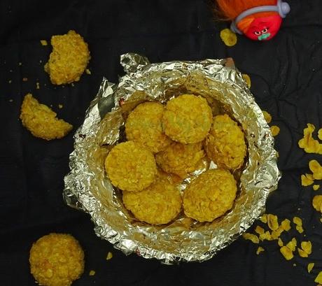 Eggless Whole  Wheat Cornflakes-Cookies(step by step with photo)