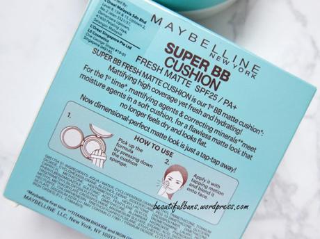 Review:  Maybelline Super BB Cushion Fresh Matte
