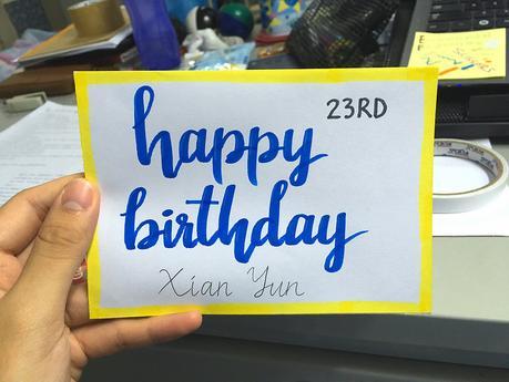 Xian Yun's 23rd Birthday Card