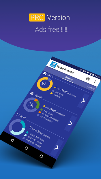 Turbo Booster PRO v3.4.3 APK Turbo Booster PRO - screenshot