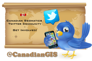 @CanadianGIS one of the most popular geomatics related Twitter accounts in Canada