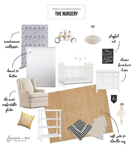 Francois Renovates: Nursery Concept Board