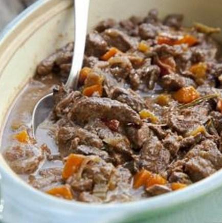 Venison and Red Wine Casserole