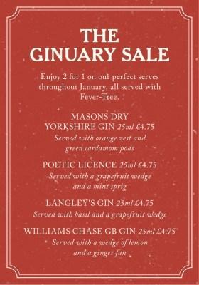 Ginuary Sale time at The Trading House