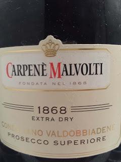 New Year's Eve with Carpenè Malvolti's 1868 Extra Dry Conegliano Valdobbiadene Prosecco Superiore DOCG
