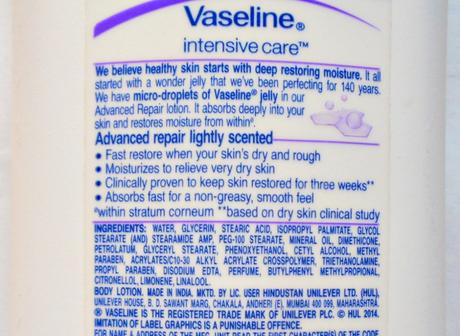 New Vaseline Intensive Care Advanced Repair Body Lotion Review