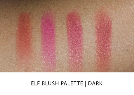 ELF  Blush Palette Swatches 