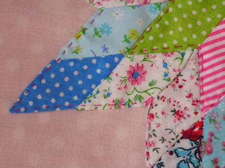 Sewing patchwork star art Mollie Makes issue65 tutorial video Sewing patchwork star art Mollie Makes issue65 tutorial video