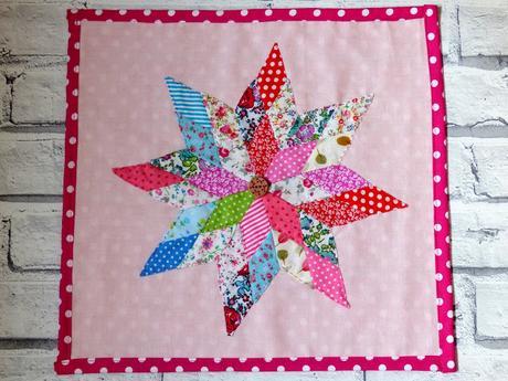 Sewing patchwork star art Mollie Makes issue65 tutorial video Sewing patchwork star art Mollie Makes issue65 tutorial video