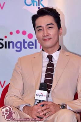 Song Seung Heon Has His Nervous Moments Acting Across His Idol Lee Young Ae
