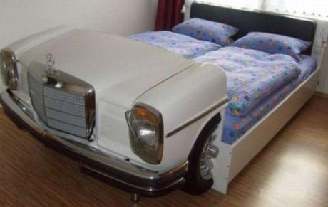Repurposed Mercedes-Benz Made into a Bed
