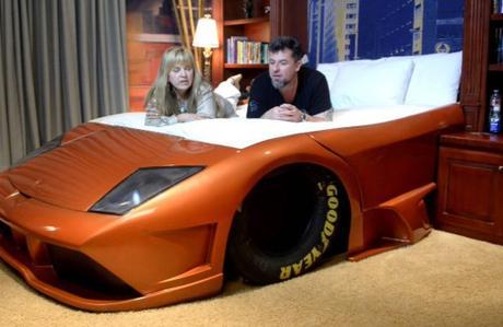 Repurposed Lamborghini Made into a Bed
