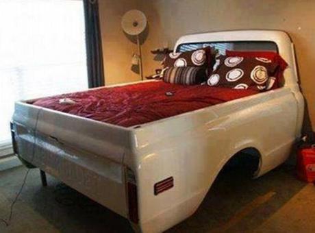 Repurposed Truck Made into a Bed
