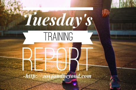 Tuesday Training Report: Yes, You Read that Right! I’m Training Again!!!