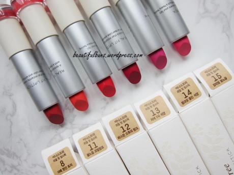Review/Swatches:  Innisfree Real Fit Lipstick – 6 shades