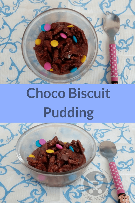 No Bake Choco Biscuit Pudding Recipe