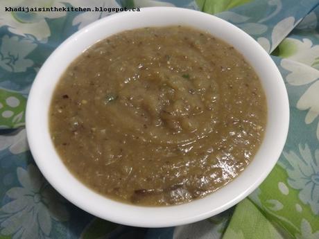 SOUPE À L’AUBERGINE ET POMMES DE TERRE / EGGPLANT POTATO SOUP / SOPA DE BERENJENA Y PATATA / حساء الباذنجان و البطاطس