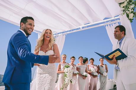Stunningly beautiful wedding in Santorini | Victoria & Thomas