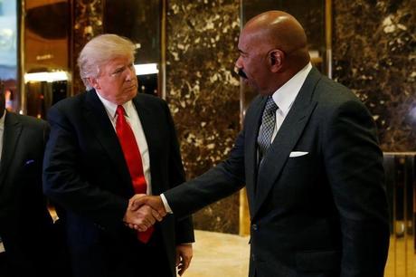 Steve Harvey Says He Would Sit With President Elect Trump Anytime