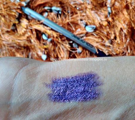 Colorbar I-Glide Eye Pencil- Amethyst Spark 011: Review, Swatches