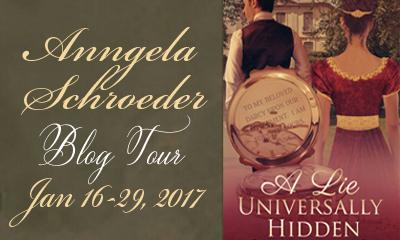 A LIE UNIVERSALLY HIDDEN BLOG TOUR - AUTHOR ANNGELA SCHROEDER INTERVIEWS MISS ANNE DE BOURGH & MR JAMES HAMILTON