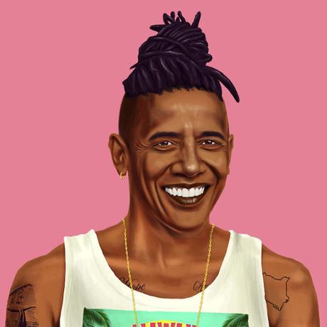 Portrait Of President Barack Obama By Amit Shimoni