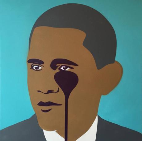 Pop Art Portrait Of President Barack Obama