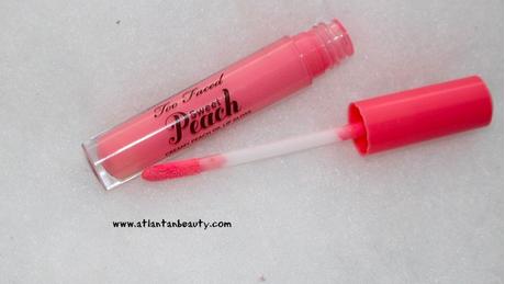 Too Faced Sweet Peach Creamy Lip Oil in Peach, Please! 