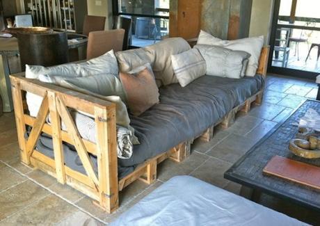 Sofa Made From a Repurposed Pallets