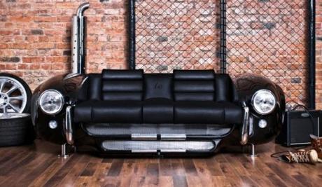 Sofa Made From a Repurposed Car Parts