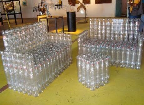 Sofa Made From a Repurposed Plastic Bottles