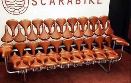 Sofa Made From a Repurposed Bicycle Seats