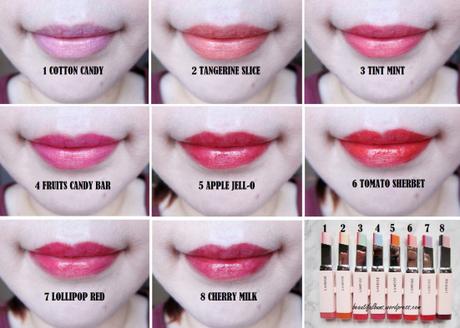 Review/Swatches: Laneige Two Tone Tint Lip Bar – all 8 shades!