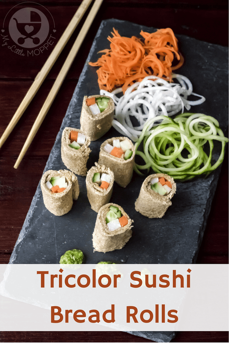 Tricolor Bread Sushi Rolls