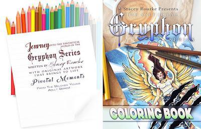 The Gryphon Series Coloring Book by Stacey Rourke @agarcia6510 @Rourkewrites