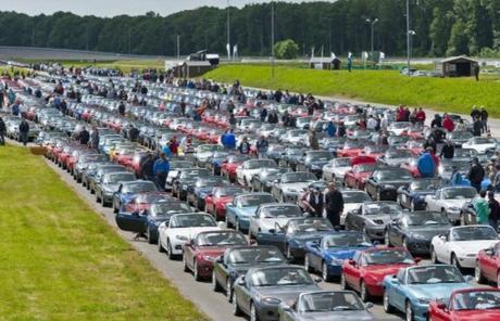 Longest Parade of Mazda Cars