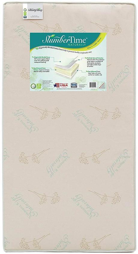 Simmons Kids Slumber Time Naturally Crib and Toddler Best Baby Crib Mattress