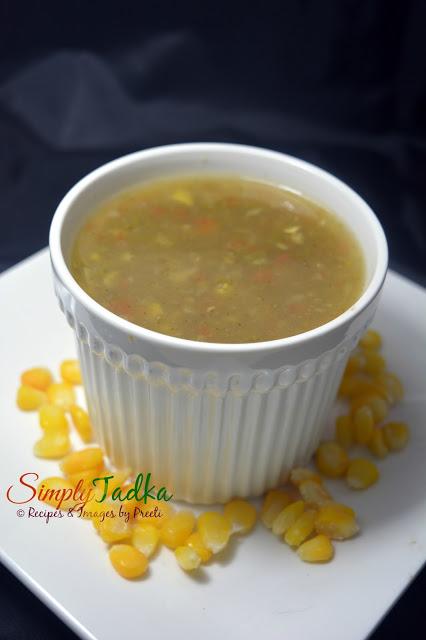 Sweet Corn And Vegetable Soup | Chinese Recipes